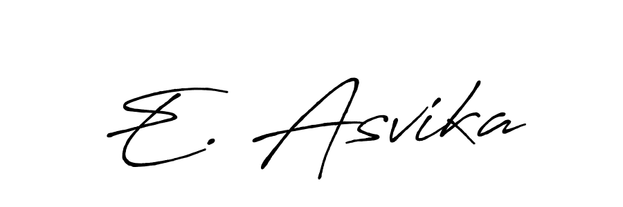 Make a beautiful signature design for name E. Asvika. With this signature (Antro_Vectra_Bolder) style, you can create a handwritten signature for free. E. Asvika signature style 7 images and pictures png