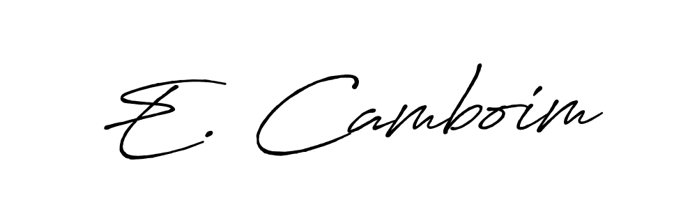 How to make E. Camboim signature? Antro_Vectra_Bolder is a professional autograph style. Create handwritten signature for E. Camboim name. E. Camboim signature style 7 images and pictures png