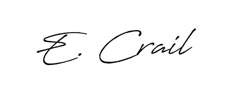 You can use this online signature creator to create a handwritten signature for the name E. Crail. This is the best online autograph maker. E. Crail signature style 7 images and pictures png