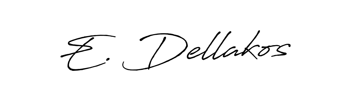 How to make E. Dellakos signature? Antro_Vectra_Bolder is a professional autograph style. Create handwritten signature for E. Dellakos name. E. Dellakos signature style 7 images and pictures png