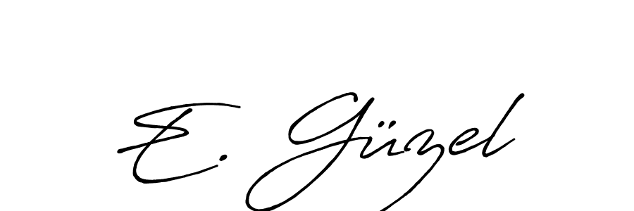 How to Draw E. Güzel signature style? Antro_Vectra_Bolder is a latest design signature styles for name E. Güzel. E. Güzel signature style 7 images and pictures png