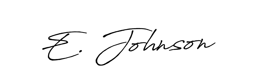 Best and Professional Signature Style for E. Johnson. Antro_Vectra_Bolder Best Signature Style Collection. E. Johnson signature style 7 images and pictures png
