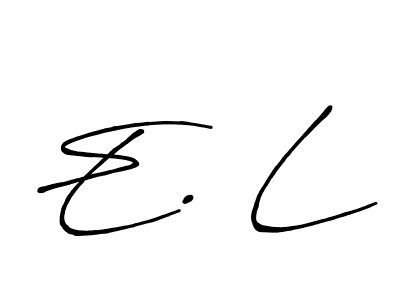 You should practise on your own different ways (Antro_Vectra_Bolder) to write your name (E. L) in signature. don't let someone else do it for you. E. L signature style 7 images and pictures png