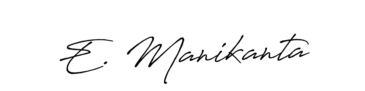 Antro_Vectra_Bolder is a professional signature style that is perfect for those who want to add a touch of class to their signature. It is also a great choice for those who want to make their signature more unique. Get E. Manikanta name to fancy signature for free. E. Manikanta signature style 7 images and pictures png