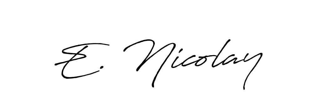 Here are the top 10 professional signature styles for the name E. Nicolay. These are the best autograph styles you can use for your name. E. Nicolay signature style 7 images and pictures png