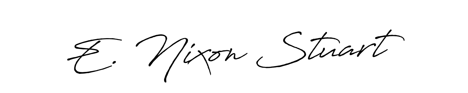 This is the best signature style for the E. Nixon Stuart name. Also you like these signature font (Antro_Vectra_Bolder). Mix name signature. E. Nixon Stuart signature style 7 images and pictures png