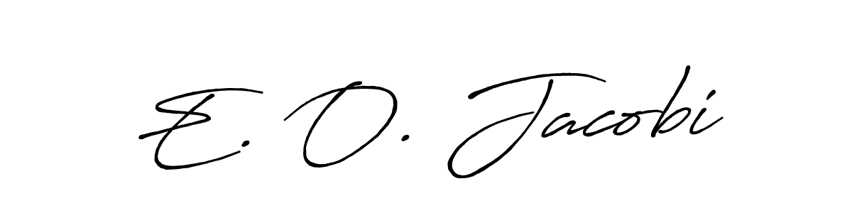 Also we have E. O. Jacobi name is the best signature style. Create professional handwritten signature collection using Antro_Vectra_Bolder autograph style. E. O. Jacobi signature style 7 images and pictures png