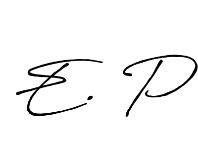 Antro_Vectra_Bolder is a professional signature style that is perfect for those who want to add a touch of class to their signature. It is also a great choice for those who want to make their signature more unique. Get E. P name to fancy signature for free. E. P signature style 7 images and pictures png