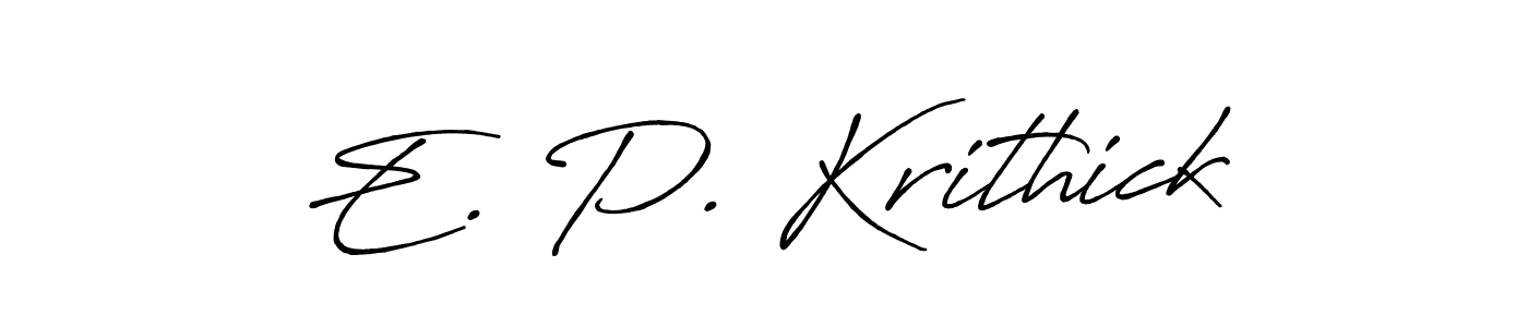 Best and Professional Signature Style for E. P. Krithick. Antro_Vectra_Bolder Best Signature Style Collection. E. P. Krithick signature style 7 images and pictures png