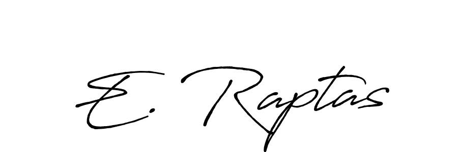 Design your own signature with our free online signature maker. With this signature software, you can create a handwritten (Antro_Vectra_Bolder) signature for name E. Raptas. E. Raptas signature style 7 images and pictures png