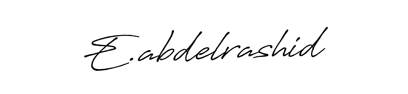 How to make E.abdelrashid signature? Antro_Vectra_Bolder is a professional autograph style. Create handwritten signature for E.abdelrashid name. E.abdelrashid signature style 7 images and pictures png