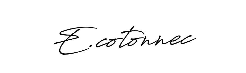 Make a beautiful signature design for name E.cotonnec. With this signature (Antro_Vectra_Bolder) style, you can create a handwritten signature for free. E.cotonnec signature style 7 images and pictures png