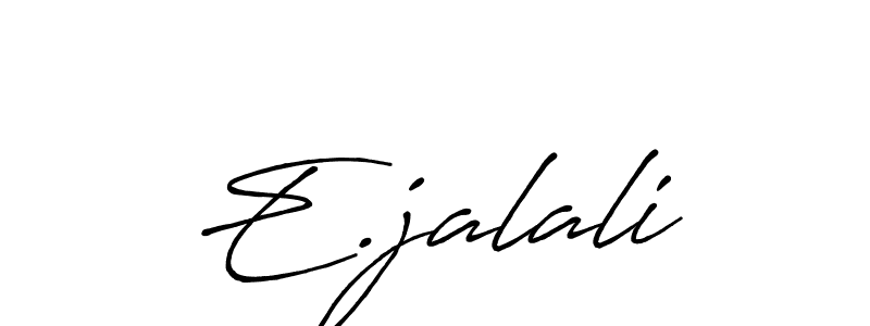 Also we have E.jalali name is the best signature style. Create professional handwritten signature collection using Antro_Vectra_Bolder autograph style. E.jalali signature style 7 images and pictures png