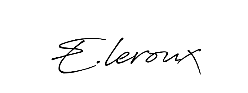 Best and Professional Signature Style for E.leroux. Antro_Vectra_Bolder Best Signature Style Collection. E.leroux signature style 7 images and pictures png