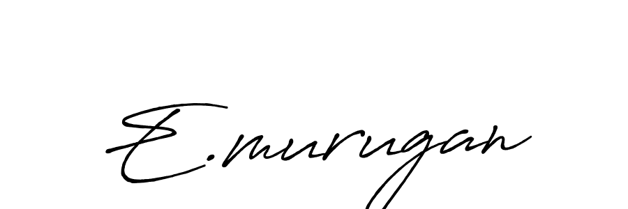 How to make E.murugan signature? Antro_Vectra_Bolder is a professional autograph style. Create handwritten signature for E.murugan name. E.murugan signature style 7 images and pictures png