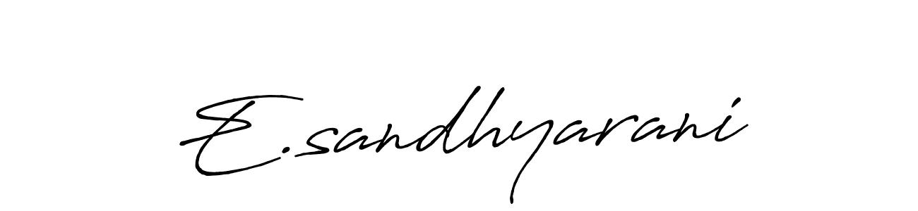 Make a beautiful signature design for name E.sandhyarani. Use this online signature maker to create a handwritten signature for free. E.sandhyarani signature style 7 images and pictures png