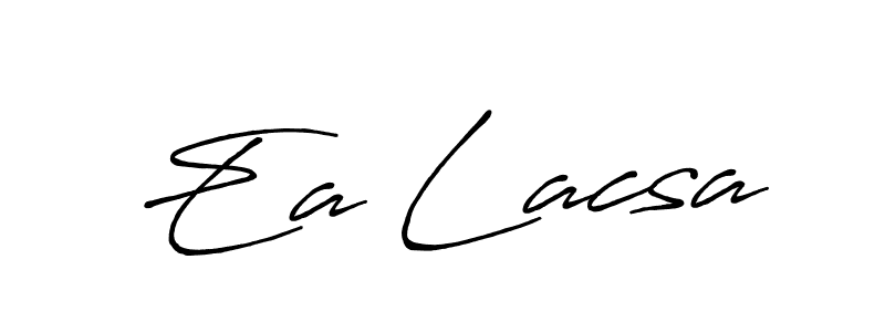 You should practise on your own different ways (Antro_Vectra_Bolder) to write your name (Ea Lacsa) in signature. don't let someone else do it for you. Ea Lacsa signature style 7 images and pictures png