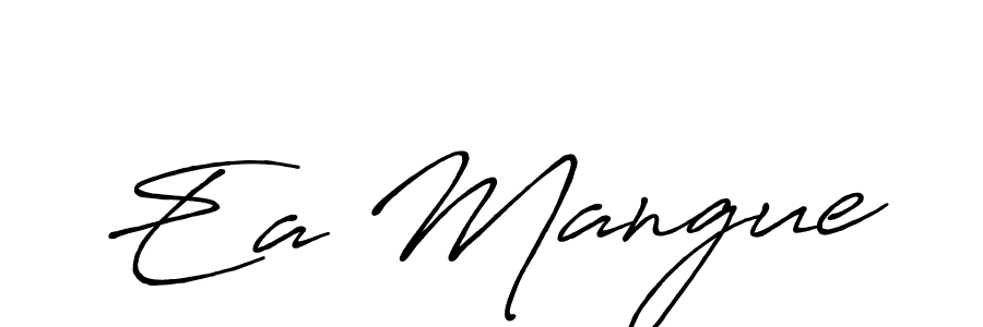 if you are searching for the best signature style for your name Ea Mangue. so please give up your signature search. here we have designed multiple signature styles  using Antro_Vectra_Bolder. Ea Mangue signature style 7 images and pictures png