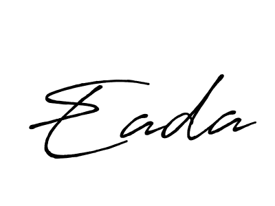 Use a signature maker to create a handwritten signature online. With this signature software, you can design (Antro_Vectra_Bolder) your own signature for name Eada. Eada signature style 7 images and pictures png