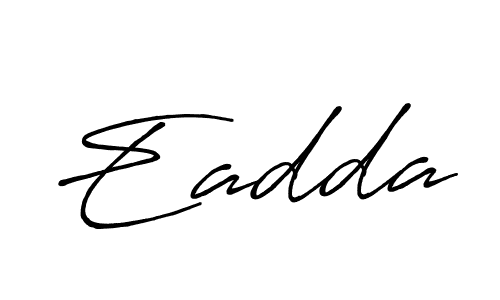 How to make Eadda name signature. Use Antro_Vectra_Bolder style for creating short signs online. This is the latest handwritten sign. Eadda signature style 7 images and pictures png