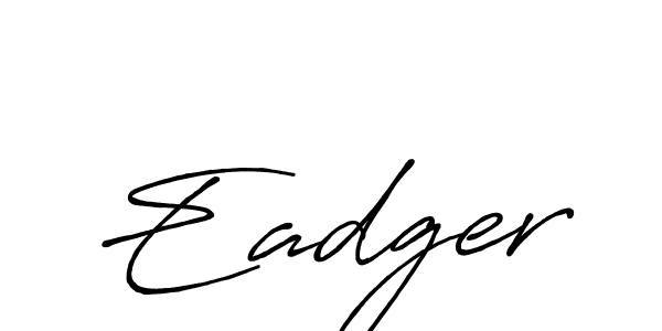 The best way (Antro_Vectra_Bolder) to make a short signature is to pick only two or three words in your name. The name Eadger include a total of six letters. For converting this name. Eadger signature style 7 images and pictures png