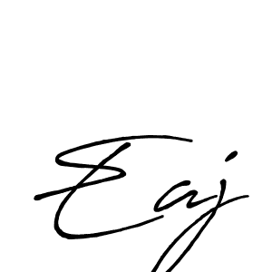 Make a beautiful signature design for name Eaj. With this signature (Antro_Vectra_Bolder) style, you can create a handwritten signature for free. Eaj signature style 7 images and pictures png