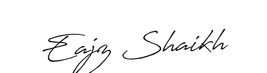 Make a beautiful signature design for name Eajz Shaikh. Use this online signature maker to create a handwritten signature for free. Eajz Shaikh signature style 7 images and pictures png