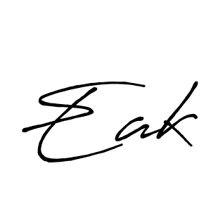 Also we have Eak name is the best signature style. Create professional handwritten signature collection using Antro_Vectra_Bolder autograph style. Eak signature style 7 images and pictures png