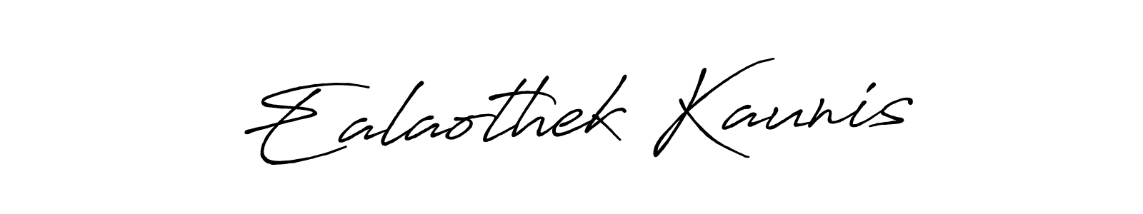 The best way (Antro_Vectra_Bolder) to make a short signature is to pick only two or three words in your name. The name Ealaothek Kaunis include a total of six letters. For converting this name. Ealaothek Kaunis signature style 7 images and pictures png