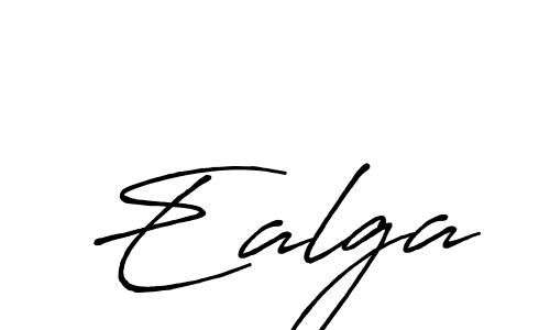 Create a beautiful signature design for name Ealga. With this signature (Antro_Vectra_Bolder) fonts, you can make a handwritten signature for free. Ealga signature style 7 images and pictures png