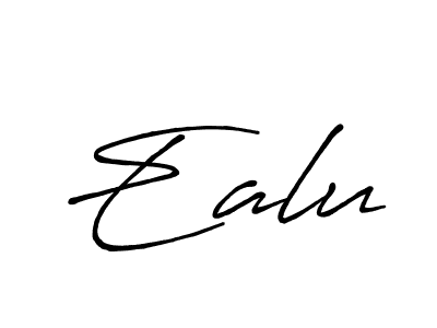 Ealu stylish signature style. Best Handwritten Sign (Antro_Vectra_Bolder) for my name. Handwritten Signature Collection Ideas for my name Ealu. Ealu signature style 7 images and pictures png