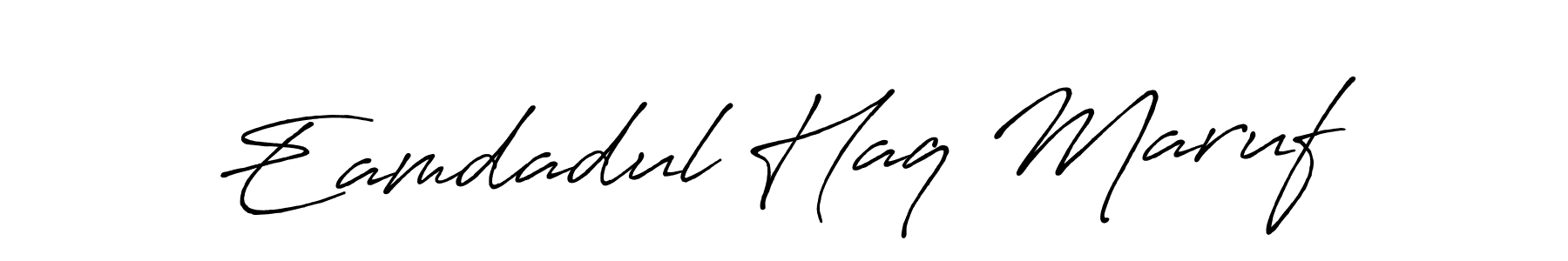 How to make Eamdadul Haq Maruf signature? Antro_Vectra_Bolder is a professional autograph style. Create handwritten signature for Eamdadul Haq Maruf name. Eamdadul Haq Maruf signature style 7 images and pictures png