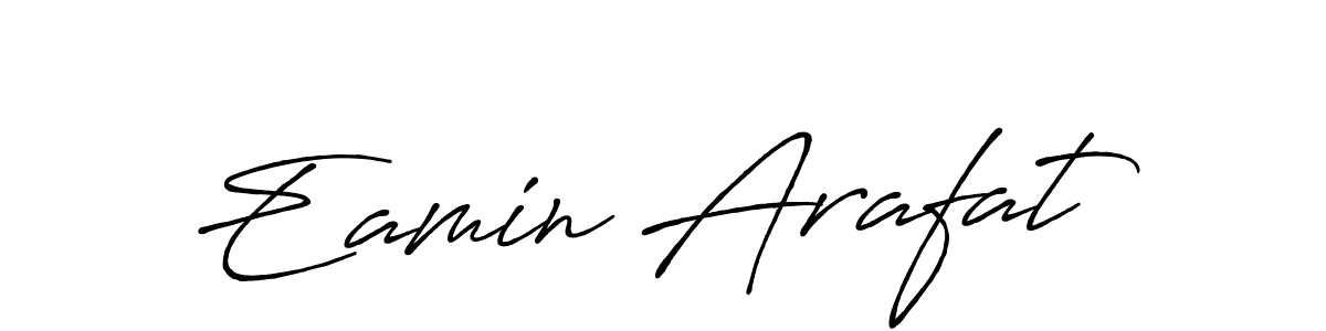 Use a signature maker to create a handwritten signature online. With this signature software, you can design (Antro_Vectra_Bolder) your own signature for name Eamin Arafat. Eamin Arafat signature style 7 images and pictures png