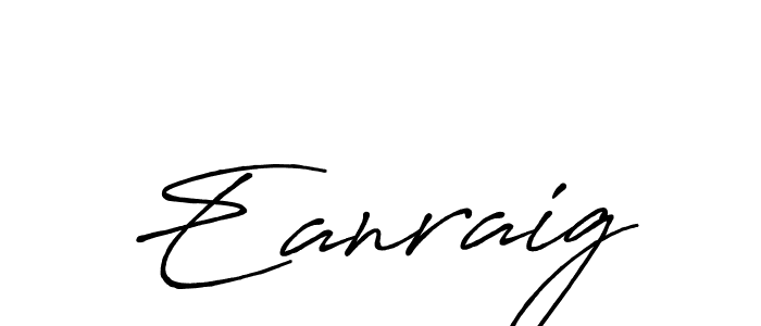 Use a signature maker to create a handwritten signature online. With this signature software, you can design (Antro_Vectra_Bolder) your own signature for name Eanraig. Eanraig signature style 7 images and pictures png