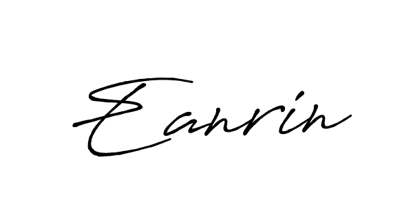 Make a beautiful signature design for name Eanrin. With this signature (Antro_Vectra_Bolder) style, you can create a handwritten signature for free. Eanrin signature style 7 images and pictures png