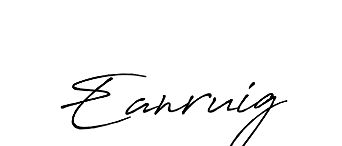 Design your own signature with our free online signature maker. With this signature software, you can create a handwritten (Antro_Vectra_Bolder) signature for name Eanruig. Eanruig signature style 7 images and pictures png