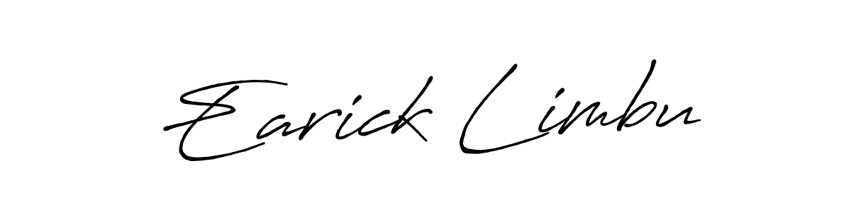 It looks lik you need a new signature style for name Earick Limbu. Design unique handwritten (Antro_Vectra_Bolder) signature with our free signature maker in just a few clicks. Earick Limbu signature style 7 images and pictures png