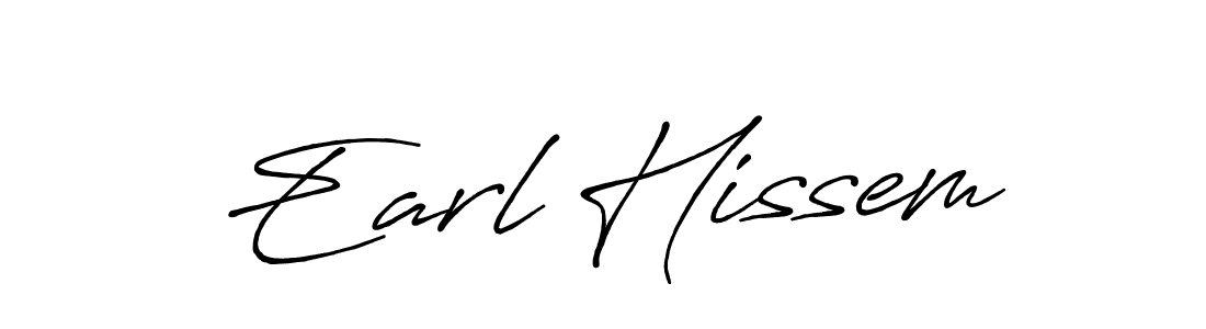 Earl Hissem stylish signature style. Best Handwritten Sign (Antro_Vectra_Bolder) for my name. Handwritten Signature Collection Ideas for my name Earl Hissem. Earl Hissem signature style 7 images and pictures png