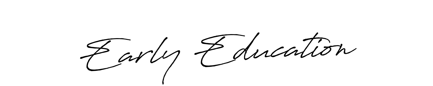 It looks lik you need a new signature style for name Early Education. Design unique handwritten (Antro_Vectra_Bolder) signature with our free signature maker in just a few clicks. Early Education signature style 7 images and pictures png
