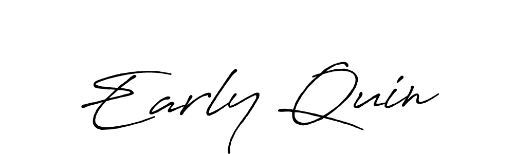 Design your own signature with our free online signature maker. With this signature software, you can create a handwritten (Antro_Vectra_Bolder) signature for name Early Quin. Early Quin signature style 7 images and pictures png