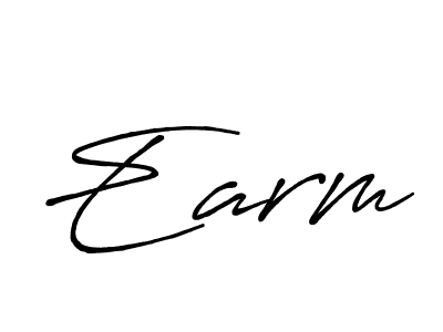 Use a signature maker to create a handwritten signature online. With this signature software, you can design (Antro_Vectra_Bolder) your own signature for name Earm. Earm signature style 7 images and pictures png