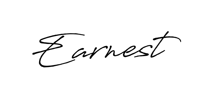 Design your own signature with our free online signature maker. With this signature software, you can create a handwritten (Antro_Vectra_Bolder) signature for name Earnest. Earnest signature style 7 images and pictures png