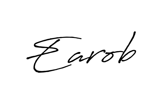 Earob stylish signature style. Best Handwritten Sign (Antro_Vectra_Bolder) for my name. Handwritten Signature Collection Ideas for my name Earob. Earob signature style 7 images and pictures png