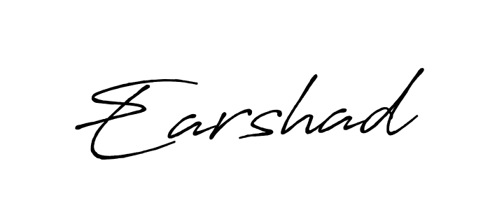 Create a beautiful signature design for name Earshad. With this signature (Antro_Vectra_Bolder) fonts, you can make a handwritten signature for free. Earshad signature style 7 images and pictures png