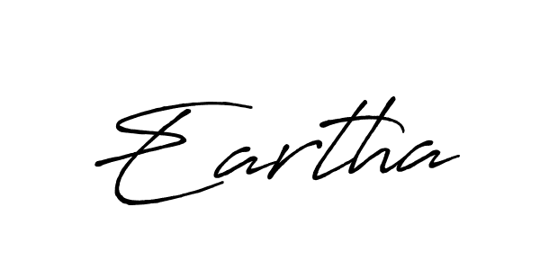 Eartha stylish signature style. Best Handwritten Sign (Antro_Vectra_Bolder) for my name. Handwritten Signature Collection Ideas for my name Eartha. Eartha signature style 7 images and pictures png