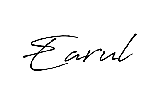Create a beautiful signature design for name Earul. With this signature (Antro_Vectra_Bolder) fonts, you can make a handwritten signature for free. Earul signature style 7 images and pictures png