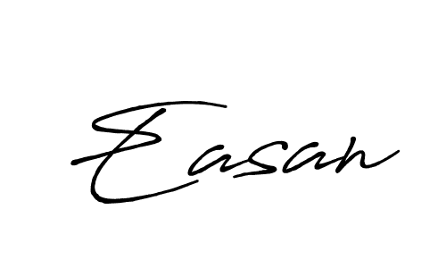 Create a beautiful signature design for name Easan. With this signature (Antro_Vectra_Bolder) fonts, you can make a handwritten signature for free. Easan signature style 7 images and pictures png