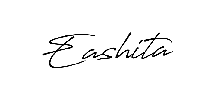 Use a signature maker to create a handwritten signature online. With this signature software, you can design (Antro_Vectra_Bolder) your own signature for name Eashita. Eashita signature style 7 images and pictures png