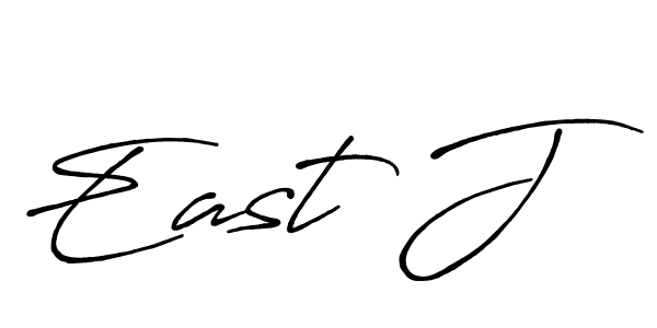 Make a beautiful signature design for name East J. With this signature (Antro_Vectra_Bolder) style, you can create a handwritten signature for free. East J signature style 7 images and pictures png