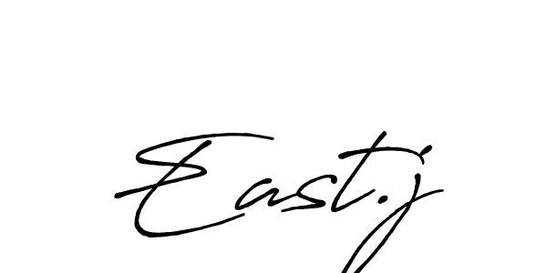 East.j stylish signature style. Best Handwritten Sign (Antro_Vectra_Bolder) for my name. Handwritten Signature Collection Ideas for my name East.j. East.j signature style 7 images and pictures png